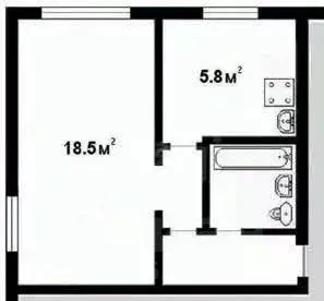 1-к кв. Тульская область, Тула ул. Мориса Тореза, 7 (30.9 м) - Фото 2
