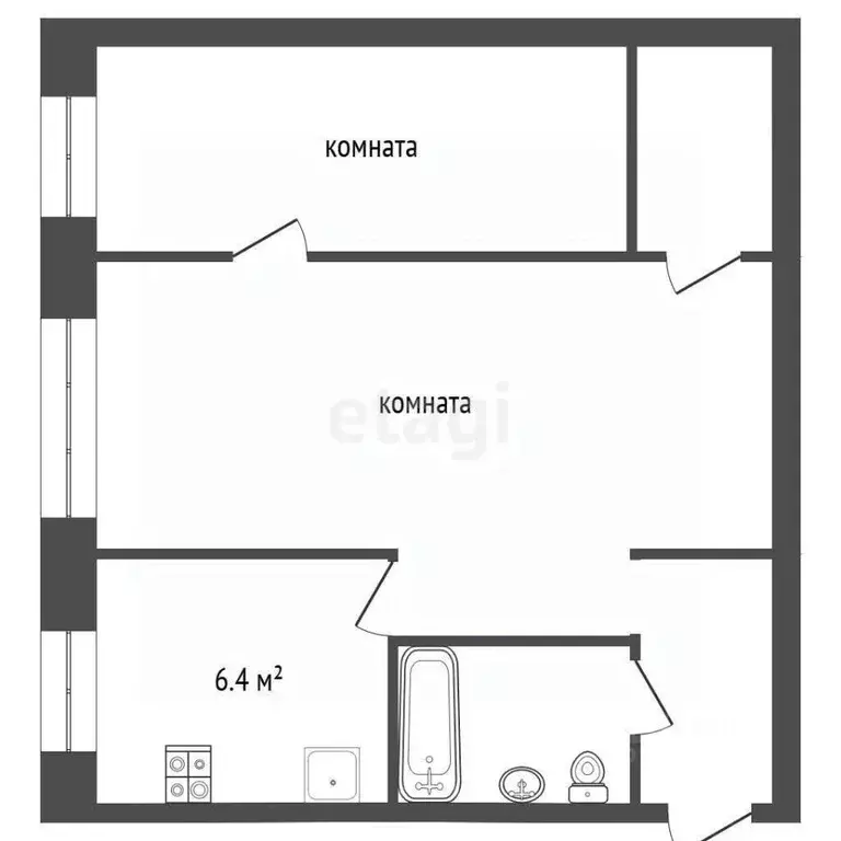 2-к кв. Камчатский край, Петропавловск-Камчатский Океанская ул., 80А ... - Фото 1