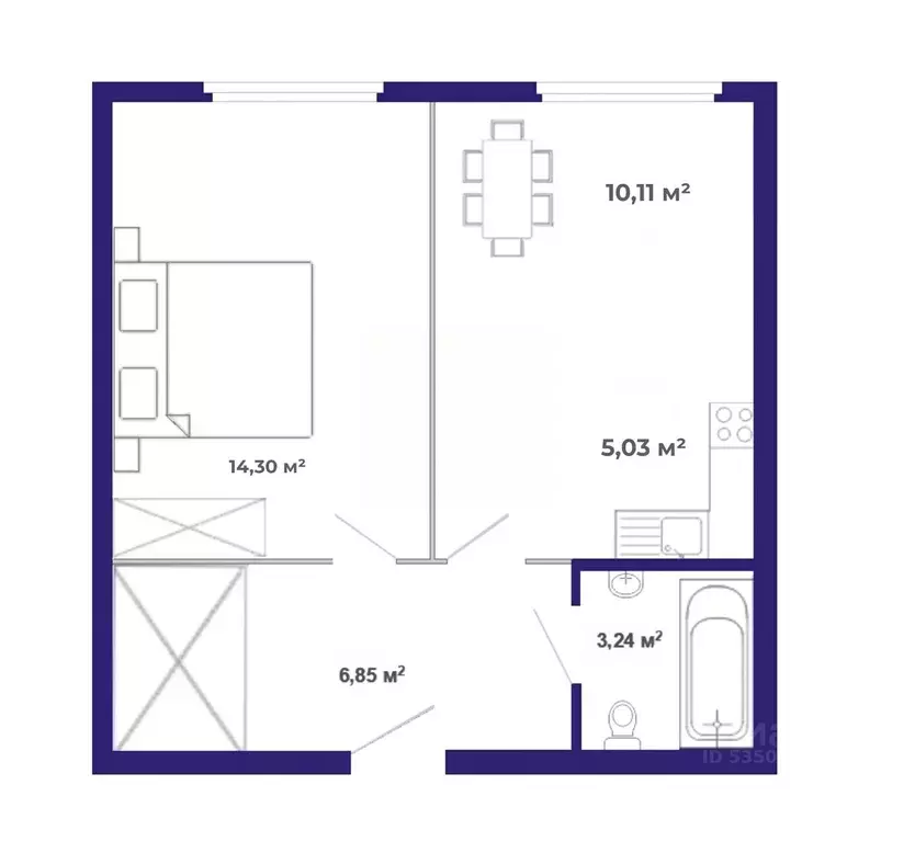 2-к кв. Иркутская область, Иркутский муниципальный округ, Маркова рп, ... - Фото 1