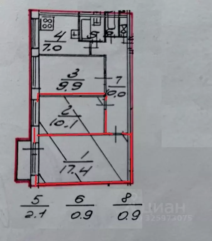 Комната Санкт-Петербург просп. Художников, 43/14 (27.5 м) - Фото 1