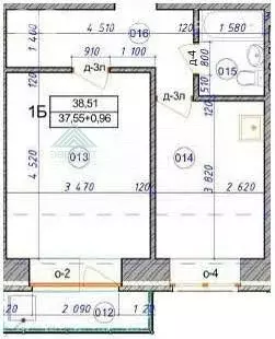 1-комнатная квартира: Черногорск, улица Генерала Тихонова, 37В (38.51 ... - Фото 2
