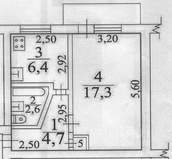 1-к кв. Крым, Симферополь ул. Кечкеметская, 93 (31.2 м) - Фото 2