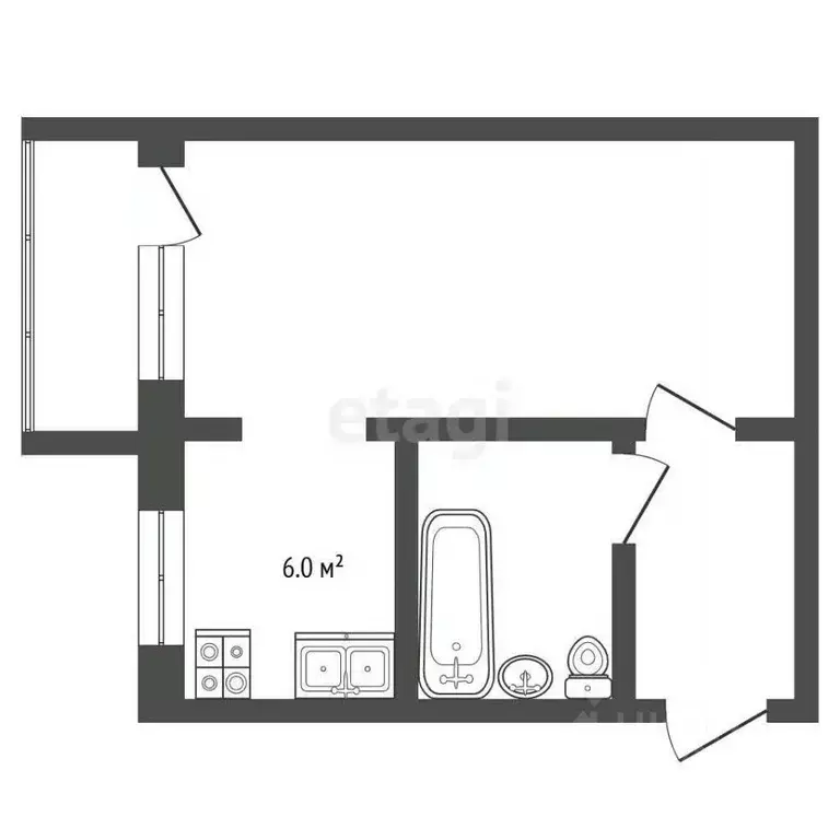 1-к кв. Московская область, Луховицы ул. Нартовой, 3 (31.3 м) - Фото 2