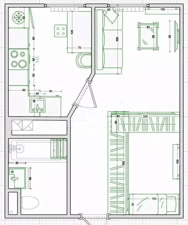 1-к кв. Краснодарский край, Новороссийск Кутузовская ул., 117 (28.0 м) - Фото 0