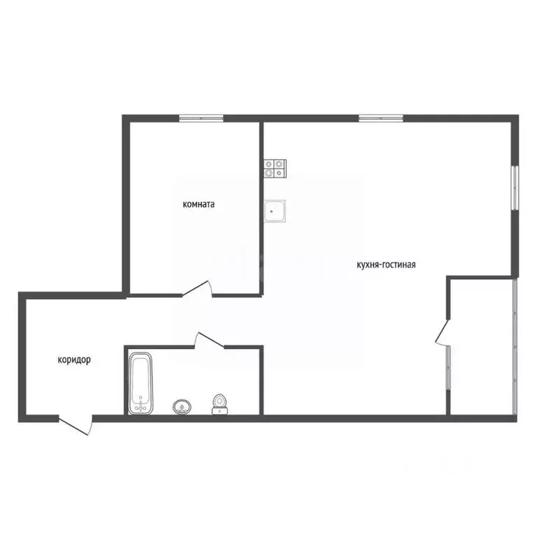 2-к кв. Воронежская область, Воронеж ул. Независимости, 78Бк4 (46.1 м) - Фото 2