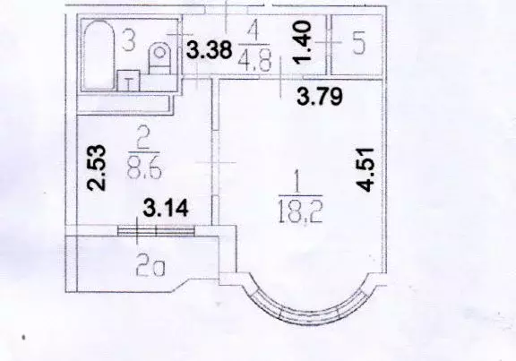 1-к кв. Москва Волгоградский просп., 96К2 (36.7 м) - Фото 2