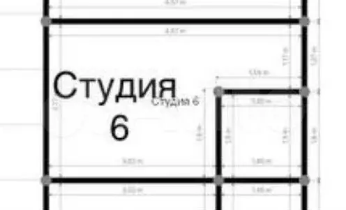 Апартаменты-студия, 12,5 м, 4/4 эт. - Фото 0
