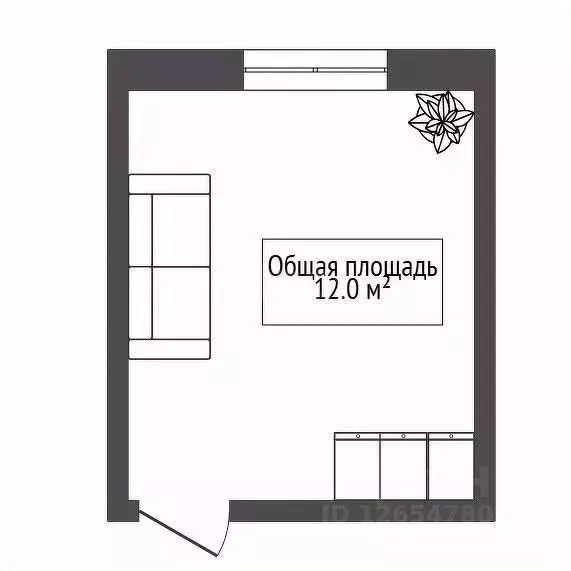 Комната Новосибирская область, Новосибирск Дачная ул., 37 (12.0 м) - Фото 0