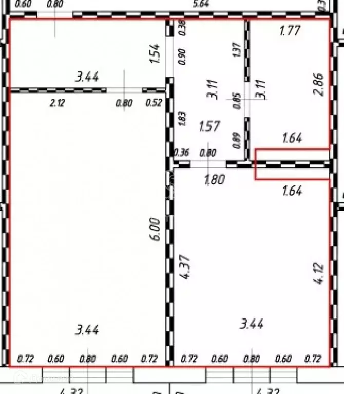 Продаётся 1-к квартира, 50.8 м - Фото 0
