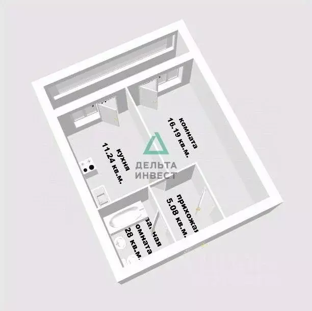 1-к кв. Башкортостан, Уфа ул. Евгения Столярова, 6 (39.6 м) - Фото 2