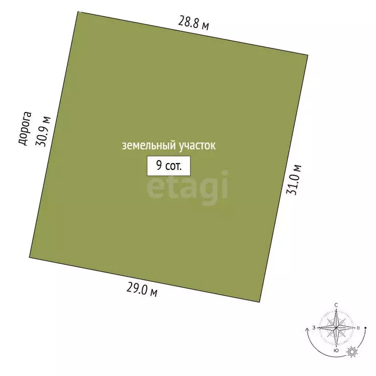 Участок в Выборгский район, посёлок Поляны (9 м) - Фото 1