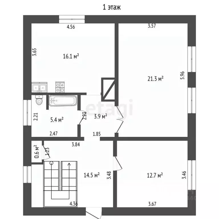 Дом в Свердловская область, Тавда ул. Дзержинского (122 м) - Фото 1