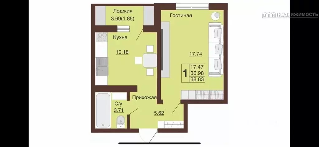 1-к кв. Оренбургская область, Оренбург Красный городок мкр, ул. ... - Фото 1
