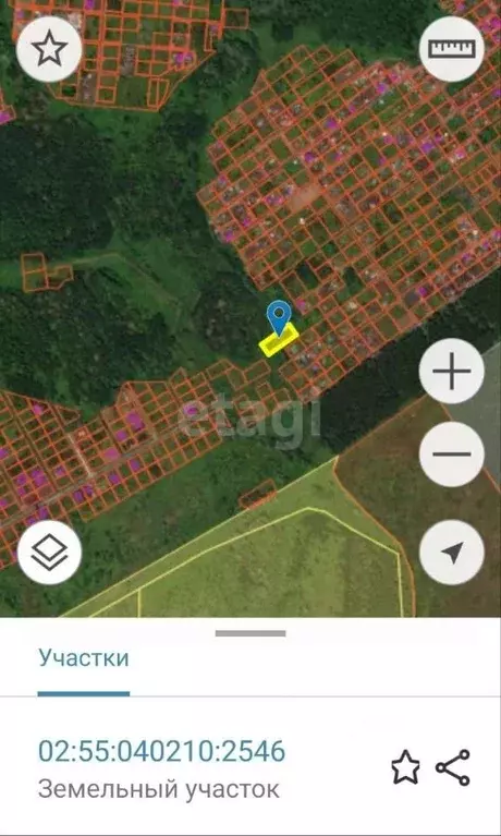 Участок в Башкортостан, Уфа № 34 ОСТ ОАО УМПО КС,  (15.0 сот.) - Фото 1