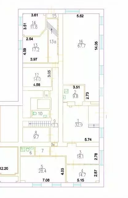 Помещение свободного назначения в Москва ул. Крупской, 11 (260 м) - Фото 2
