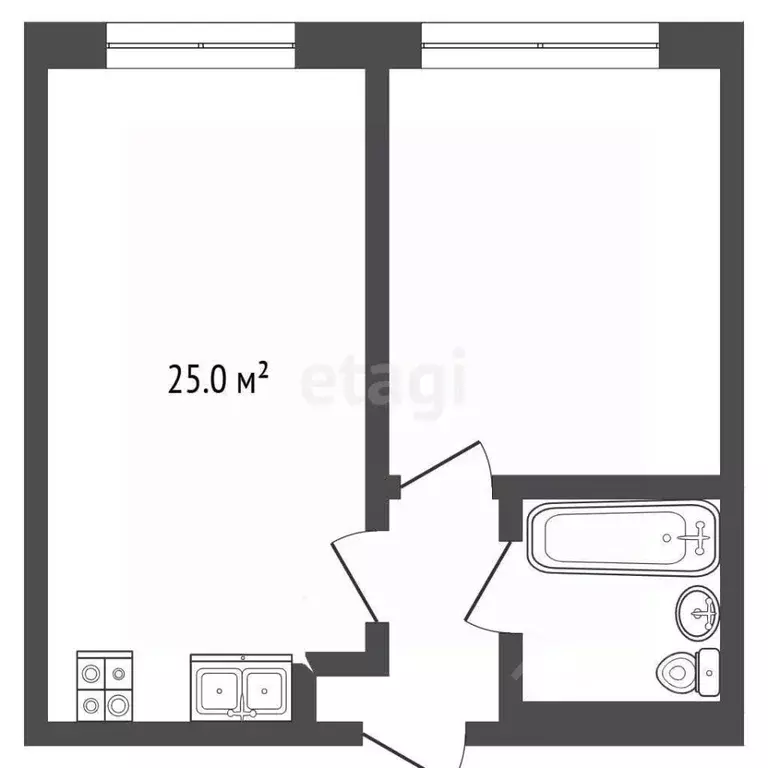 2-к кв. Москва Гжатская ул., 5к4 (48.9 м) - Фото 2