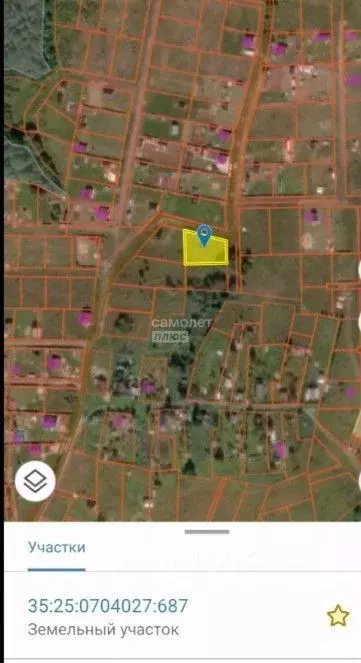 Участок в Вологодская область, д. Мальгино (Подлесный сельсовет) ул. ... - Фото 1