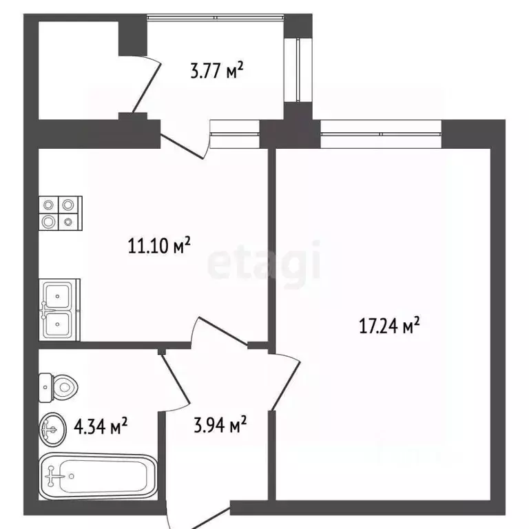 1-к кв. Ярославская область, Ярославль ул. Маланова, 23 (38.5 м) - Фото 1
