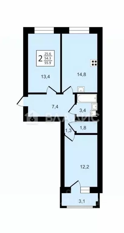 2-к кв. Владимирская область, Суздаль Советская ул., 56 (55.9 м) - Фото 1