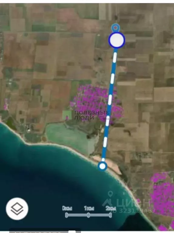 Участок в Крым, Сакский район, с. Молочное ул. Садовая, 18 (7.0 сот.) - Фото 2