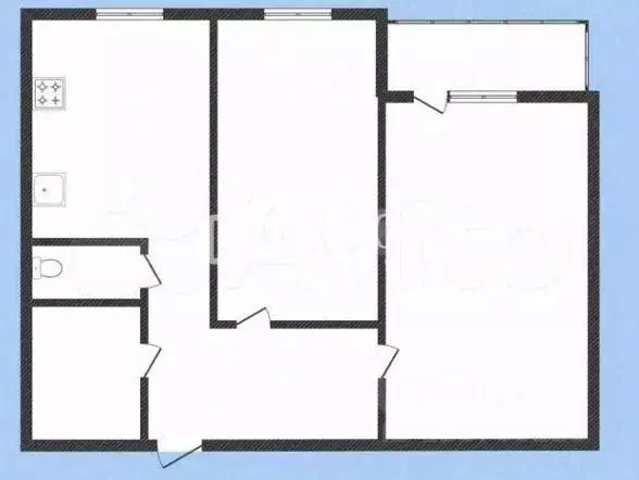 2-к кв. Костромская область, Кострома пос. Первомайский, ул. Водяная, ... - Фото 2