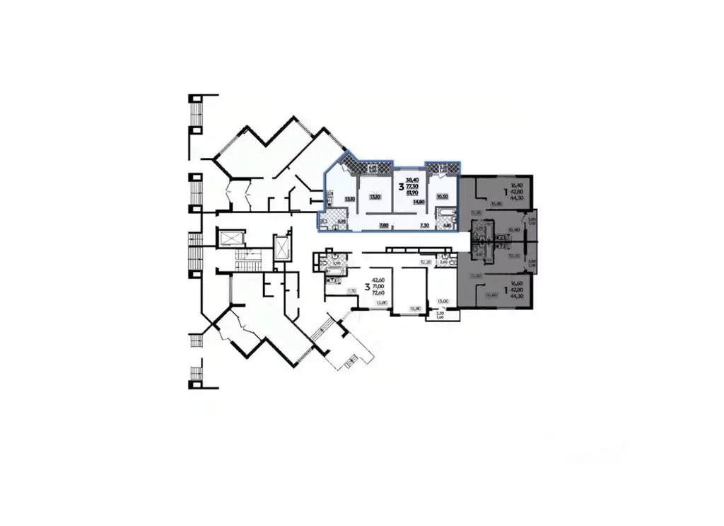 3-к кв. Краснодарский край, Краснодар ул. Героев-Разведчиков, 11/2 ... - Фото 1