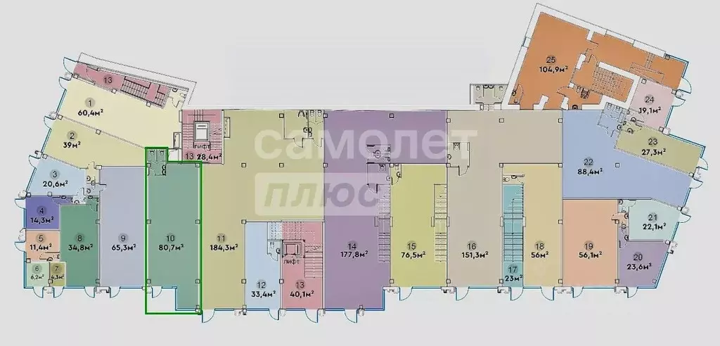 Торговая площадь в Москва Большая Бронная ул., 11 (81 м) - Фото 1