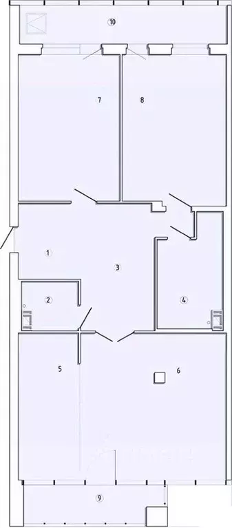 3-к кв. Санкт-Петербург ул. Грота, 1-3Г (144.6 м) - Фото 0