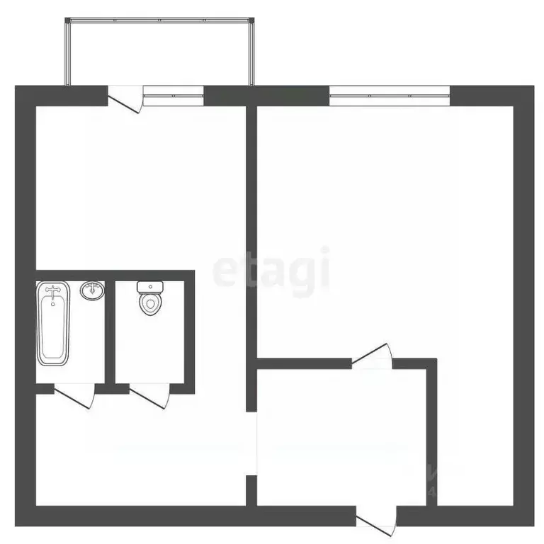 1-к кв. Владимирская область, Ковров Ковров-8 мкр, 15 (31.2 м) - Фото 0