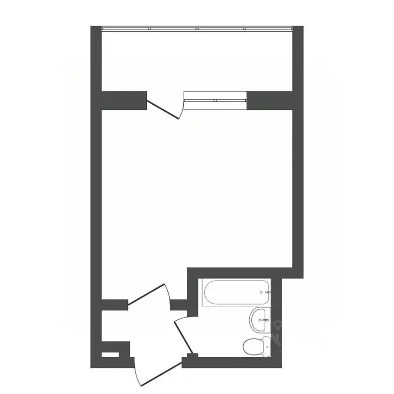 1-к кв. Тюменская область, Тюмень ул. Мельникайте, 67 (20.9 м) - Фото 1