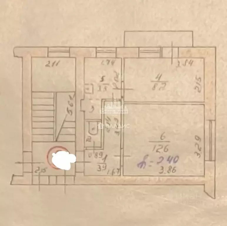 2-к кв. Крым, Керчь ул. Кирова, 3 (30.7 м) - Фото 2