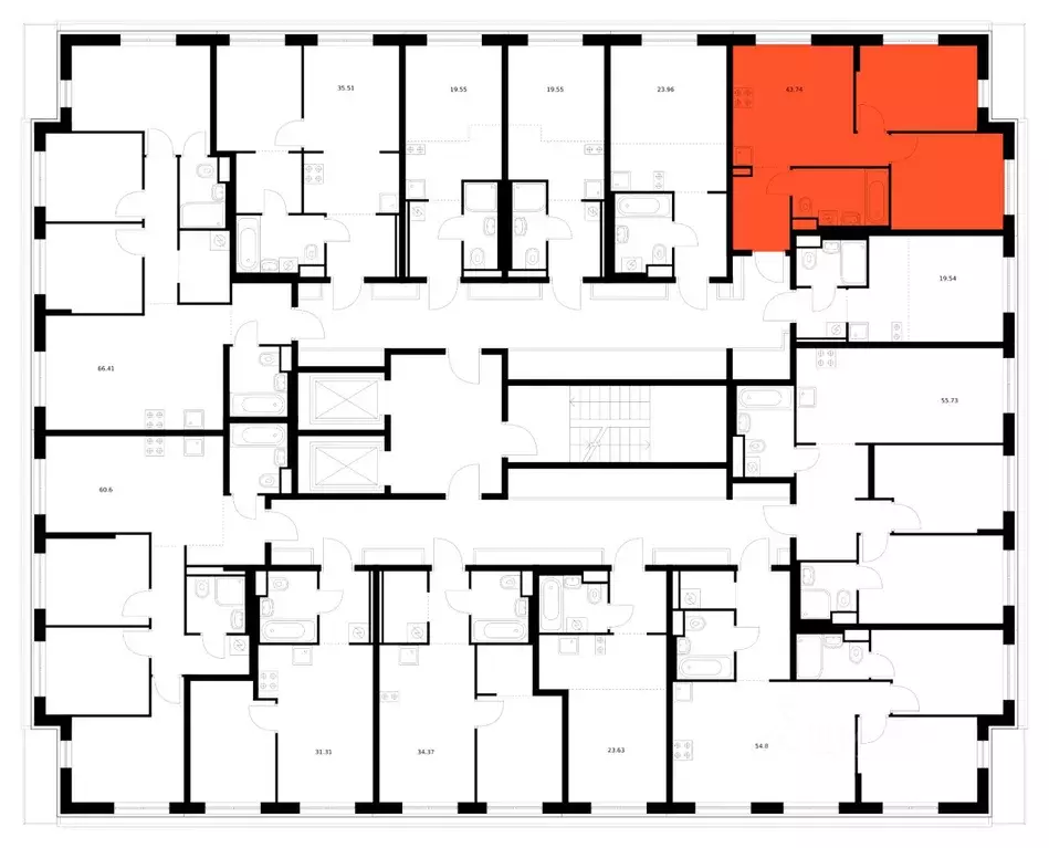 2-к кв. Бурятия, Улан-Удэ ул. Шмидта, 37А (43.74 м) - Фото 2