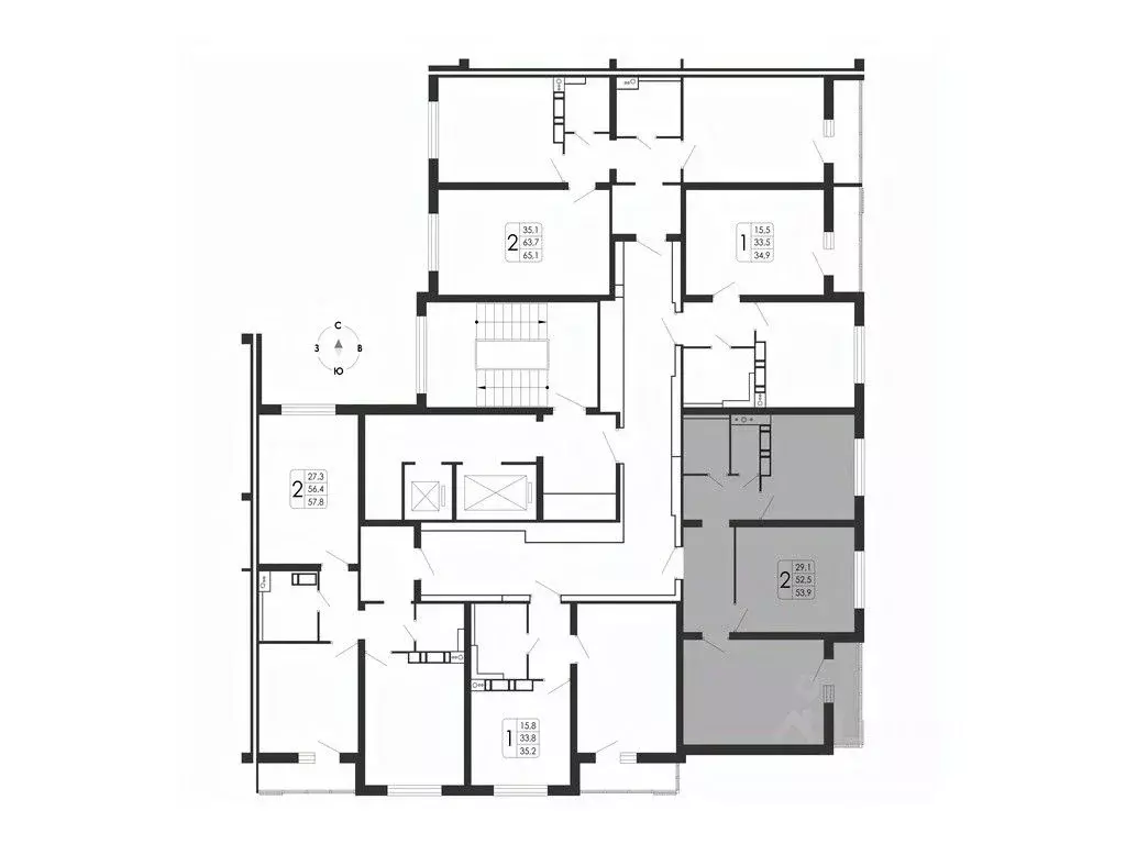 2-к кв. Воронежская область, Воронеж ул. Загоровского, 5/1 (53.9 м) - Фото 1