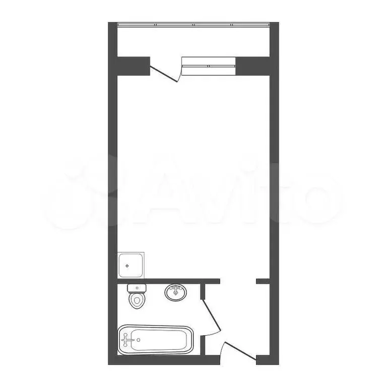 Квартира-студия, 30 м, 11/25 эт. - Фото 0