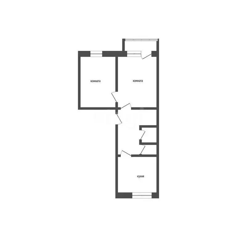 2-комнатная квартира: Курган, улица Ленина, 21 (44.2 м) - Фото 0