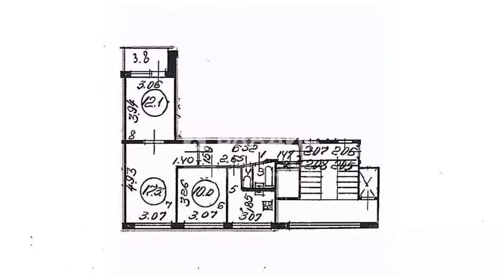 3-к кв. Санкт-Петербург Софийская ул., 35К3 (58.8 м) - Фото 2