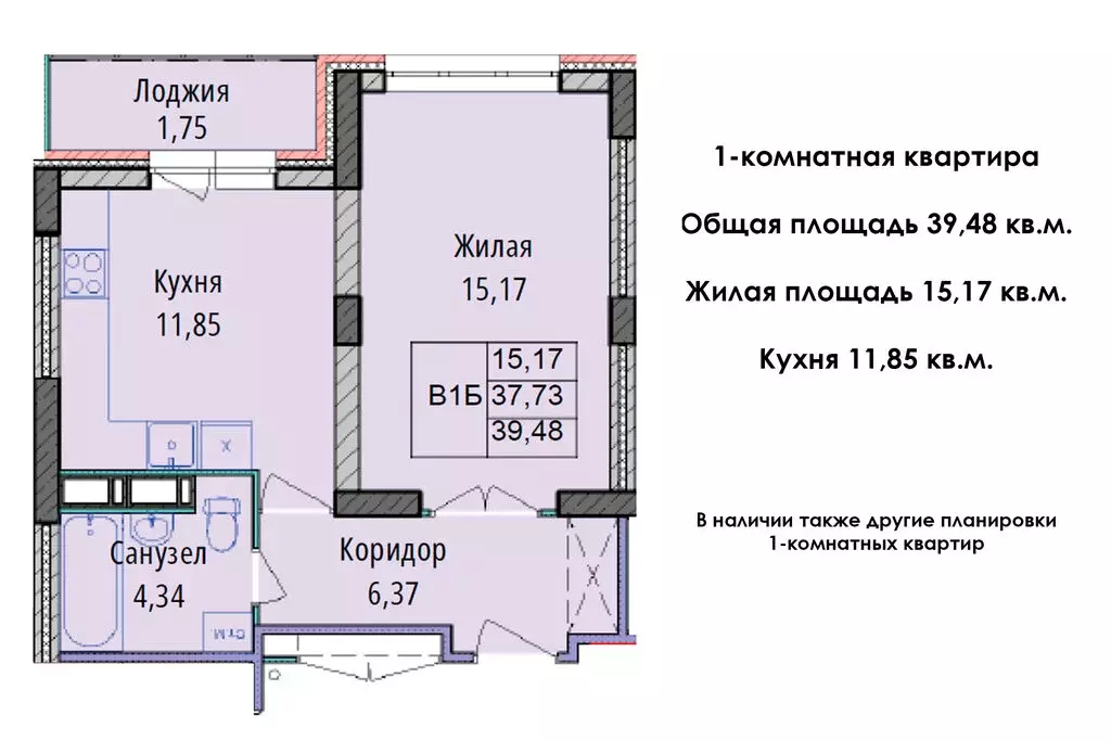 1-комнатная квартира: Ярославль, проспект Фрунзе, 56Д (39.48 м) - Фото 0