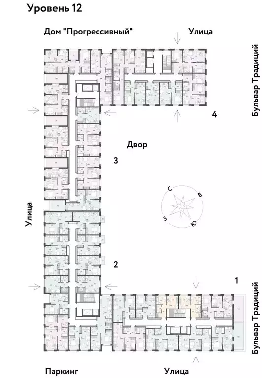2-к кв. Тюменская область, Тюмень ул. Андрея Кореневского, 1к1 (55.23 ... - Фото 1