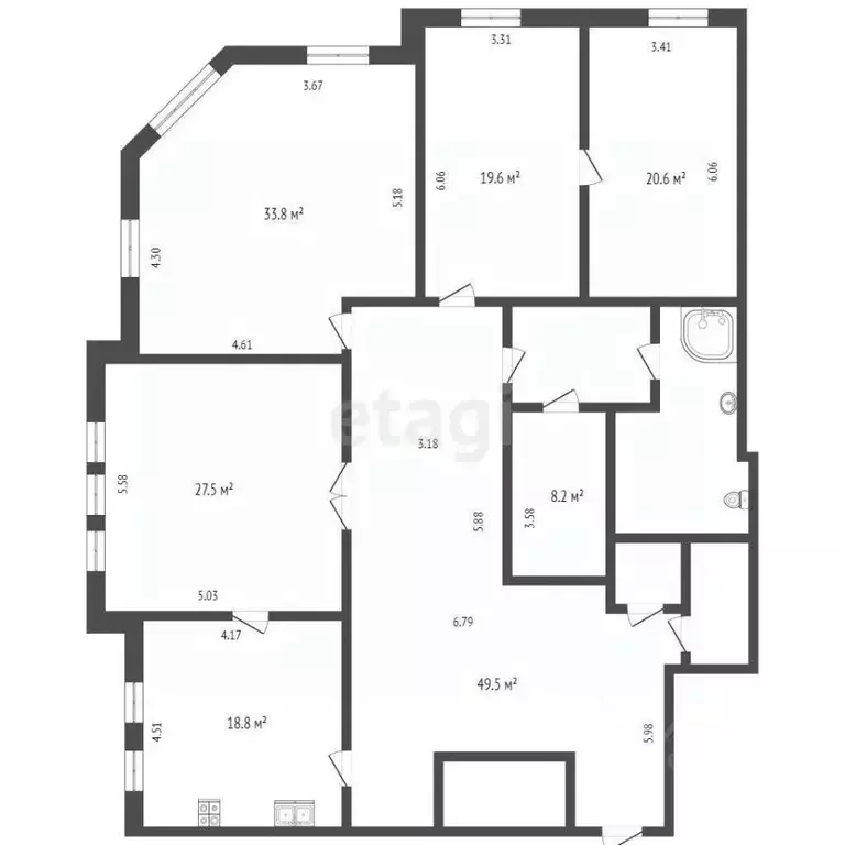 4-к кв. Москва Тверская ул., 28к2 (197.8 м) - Фото 1