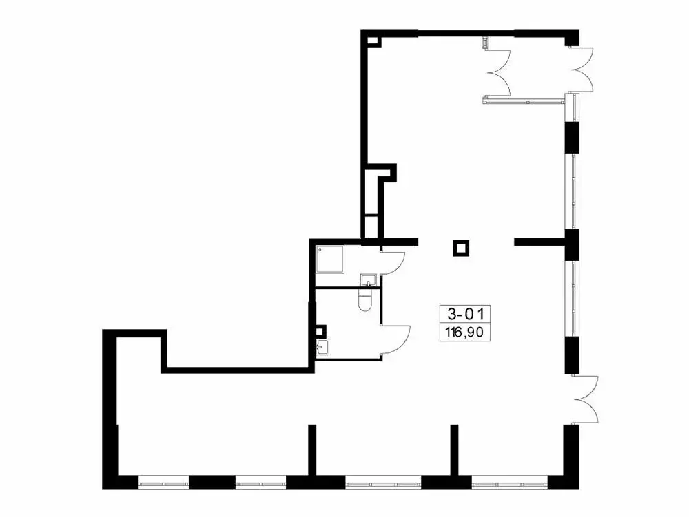 Торговая площадь (117.3 м) - Фото 1