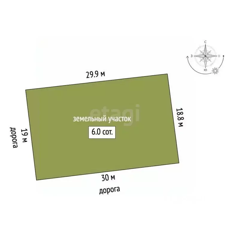 Участок в Ханты-Мансийский АО, Сургут Черемушки СТ, 27-я линия (6.0 ... - Фото 1