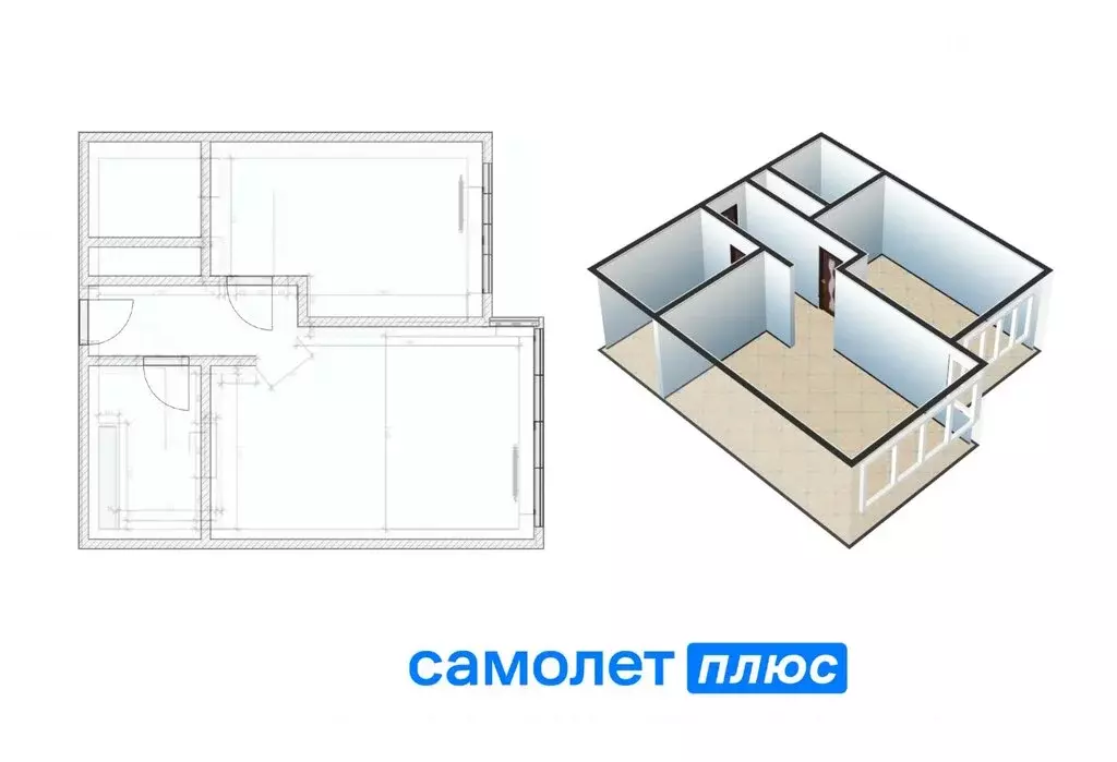 2-комнатная квартира: Кемерово, Октябрьский проспект, 30Б (44.5 м) - Фото 0