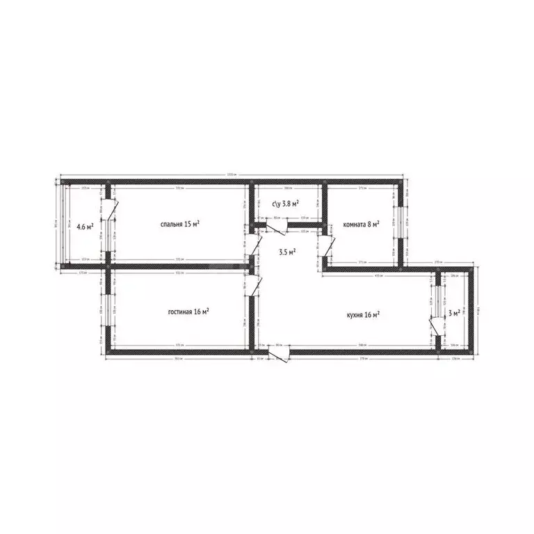 3-комнатная квартира: Махачкала, проспект Амет-хана Султана, 10А (67 ... - Фото 1