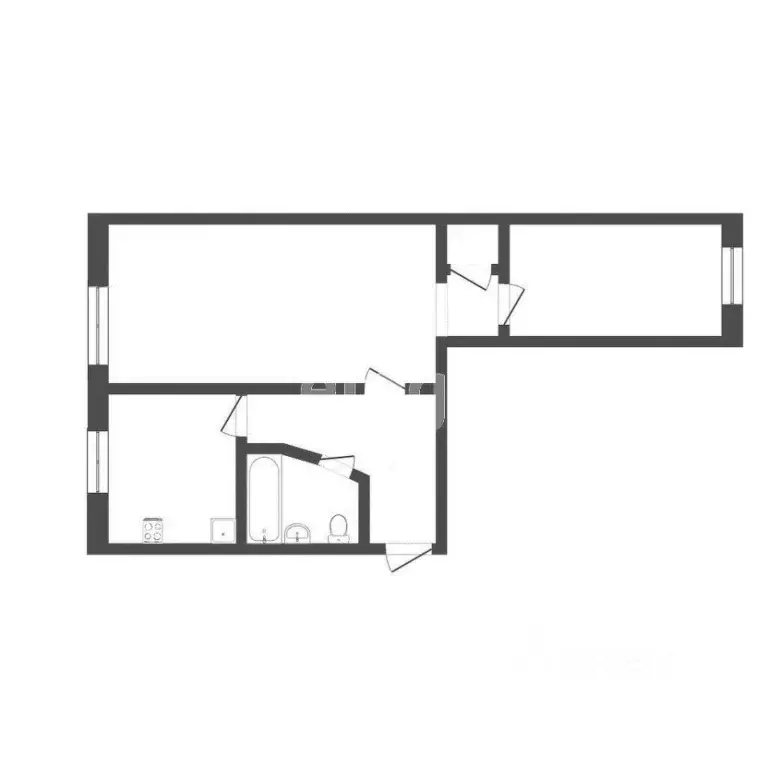 2-к кв. Севастополь ул. Федоровская, 43 (44.5 м) - Фото 2