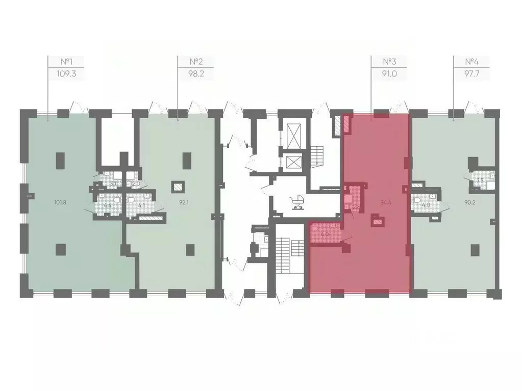 Офис в Санкт-Петербург Партизанская ул., 5 (93 м) - Фото 2