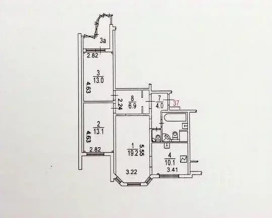 3-к кв. Москва Большая Тульская ул., 56 (73.0 м) - Фото 2