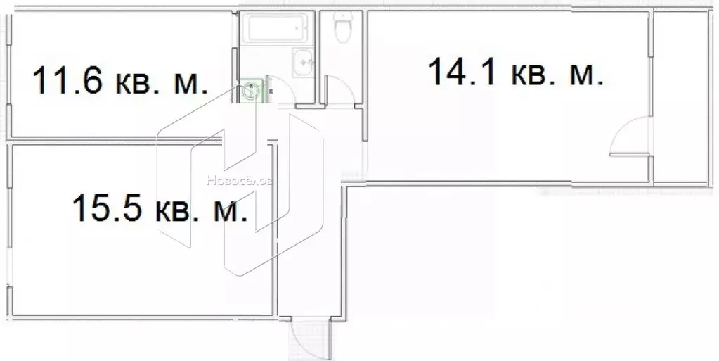 2-к кв. Мордовия, Саранск ул. Тани Бибиной, 7 (55.6 м) - Фото 1