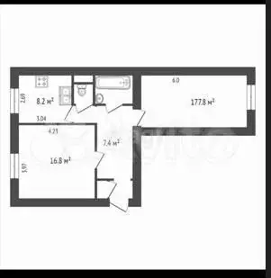 2-к. квартира, 57 м, 2/5 эт. - Фото 0