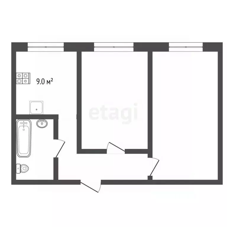 2-к кв. Московская область, Воскресенск Лопатинский мкр, ул. ... - Фото 1