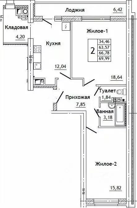 2-к кв. Смоленская область, Смоленский муниципальный округ, д. ... - Фото 0